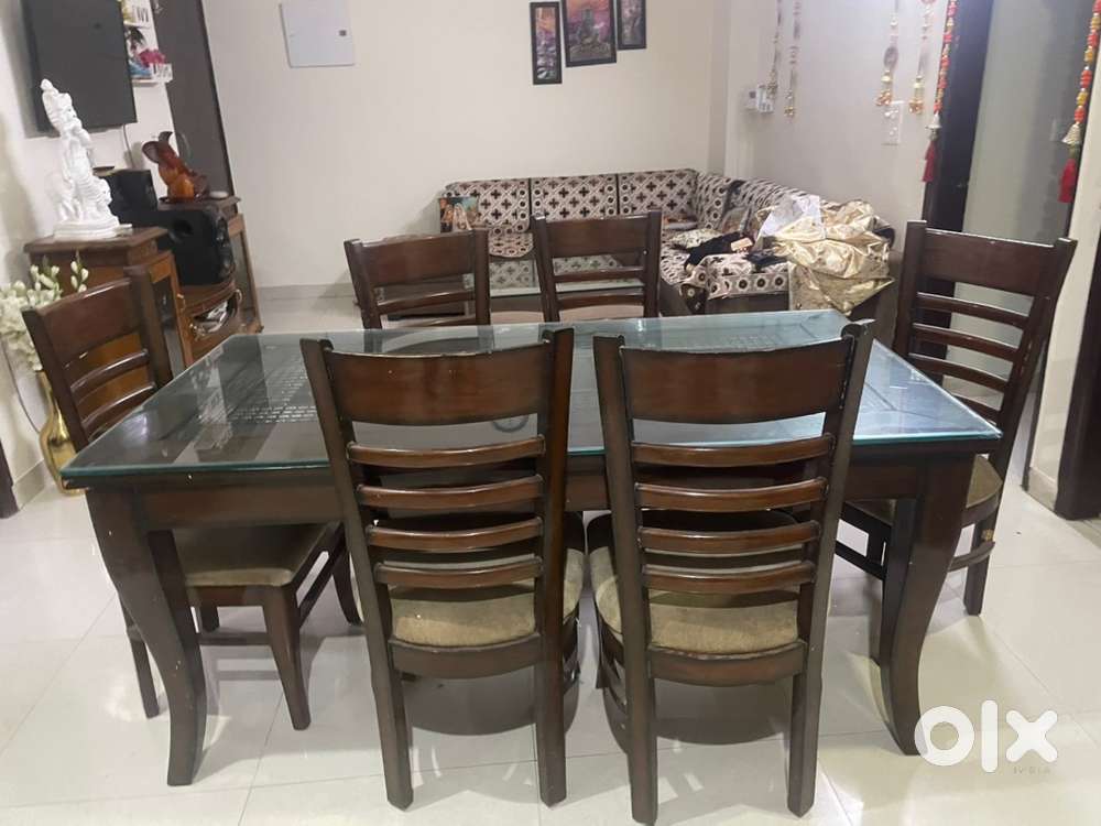 Dining table with six seater
