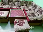 7 seater sofa with 2 setty and one table