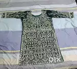 Garara in dark green colour