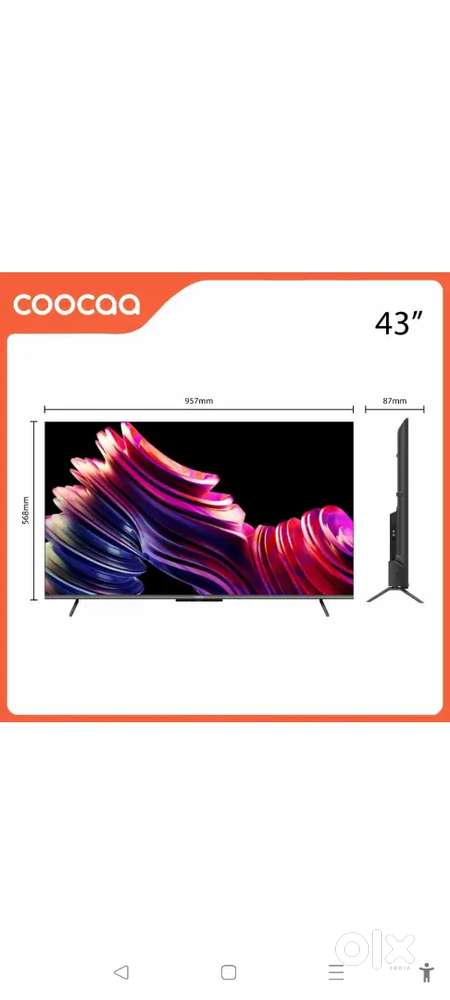 New SealPack 4K QLED Google Android Smart TV