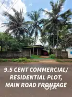 9.5 cent investment plot in Parambil bazaar Kuruvattur main road front