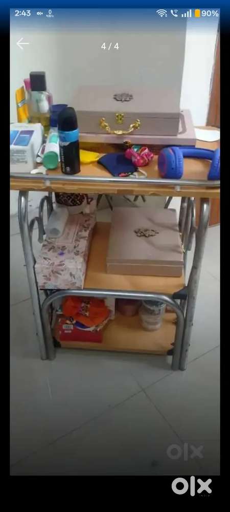 Wooden rack trolley