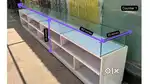3 Glass Display Counters for Shop / Boutique / Saree Store