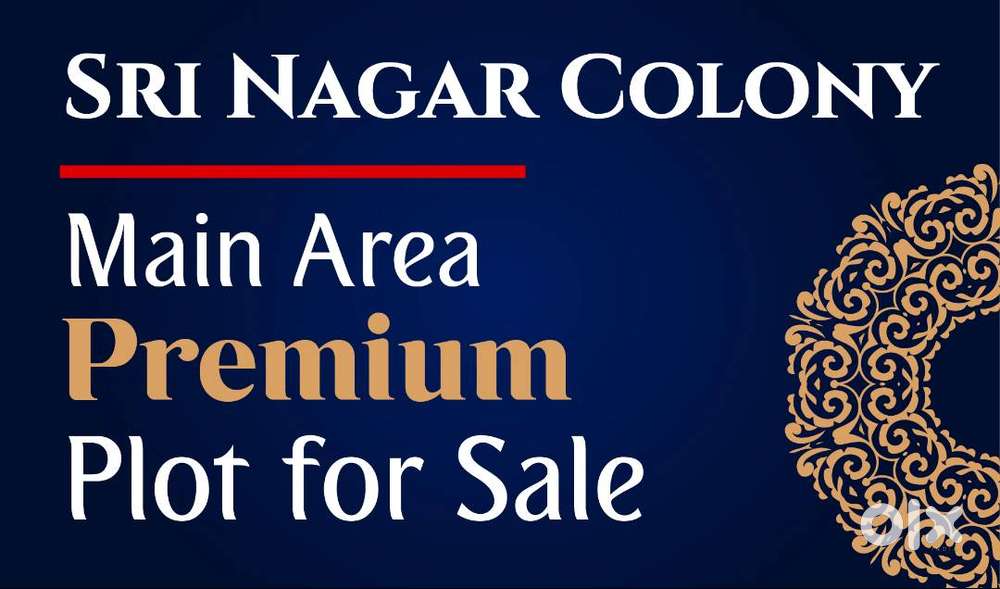 SRI NAGAR COLONY MAIN AREA PLOT FOR SALE AT VERY GOOD PRICE