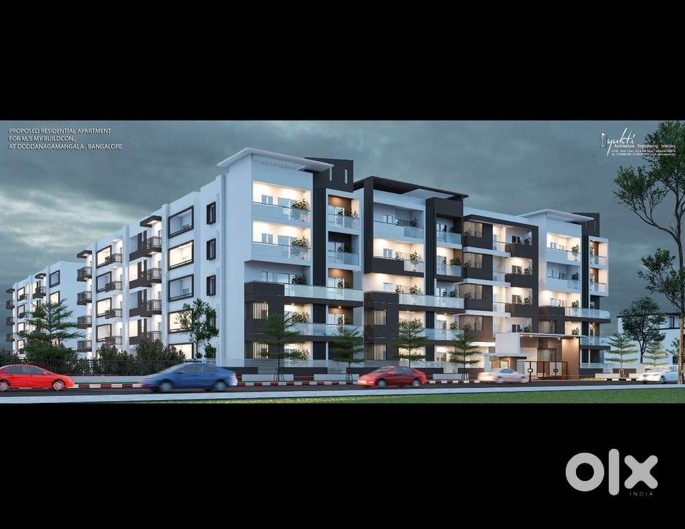 BDA approved, CC/OC project, 2 & 3 Bhk flats for sale in E-city