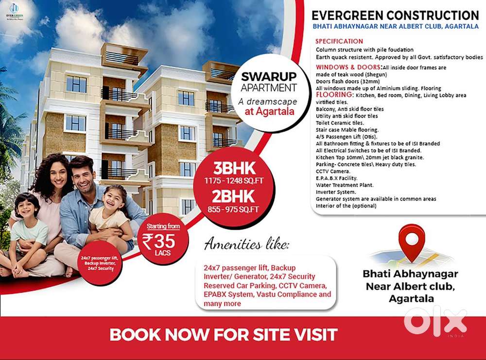 2BHK & 3BHK Ready Flat Near Airport Road – Immediate Possession