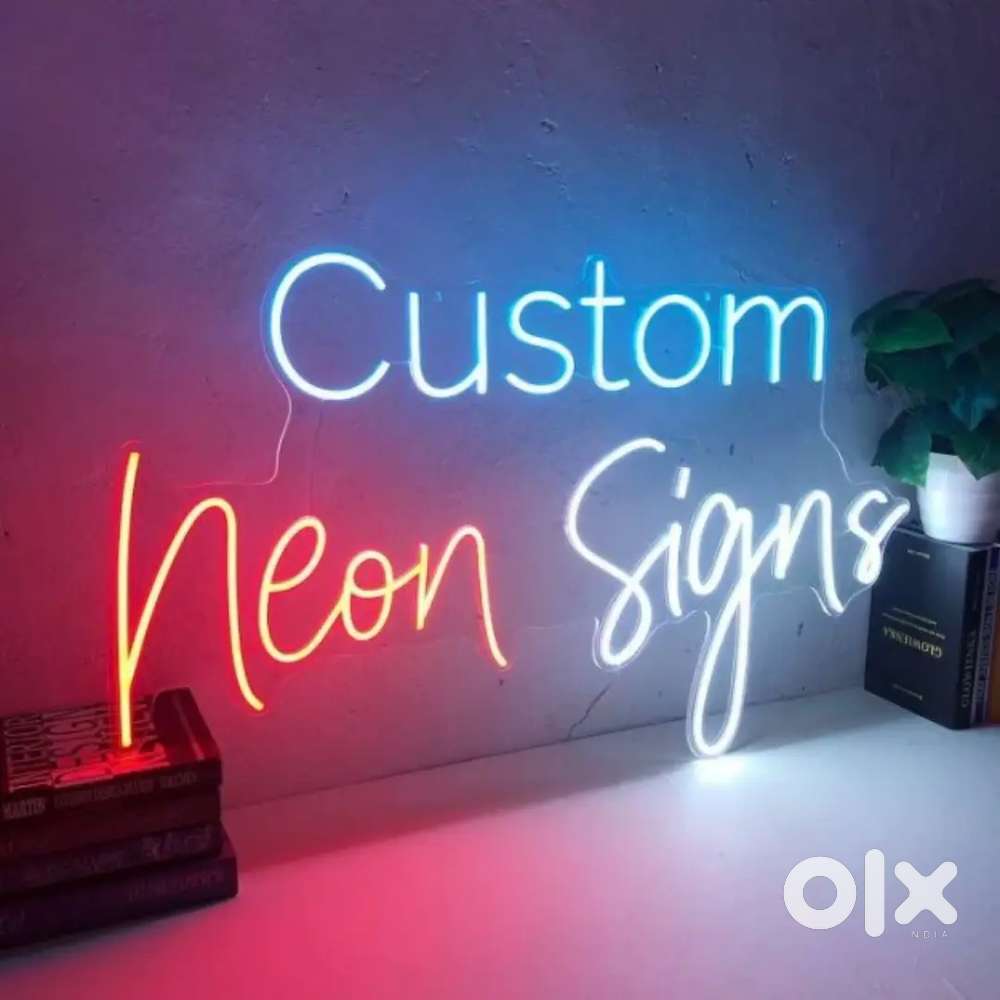 Neon Light Sign Board customise 800rs per square feet
