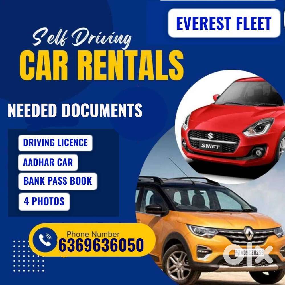 Self Drive Car Booking – 24/7 Available