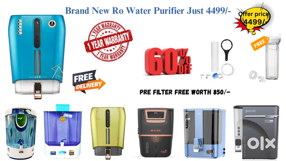 Brand New RO Water Purifier starts from just 4499/-