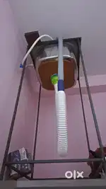 Steel besin with nal, conector and besin stand