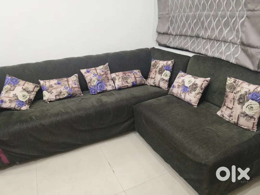 L shape with cushion