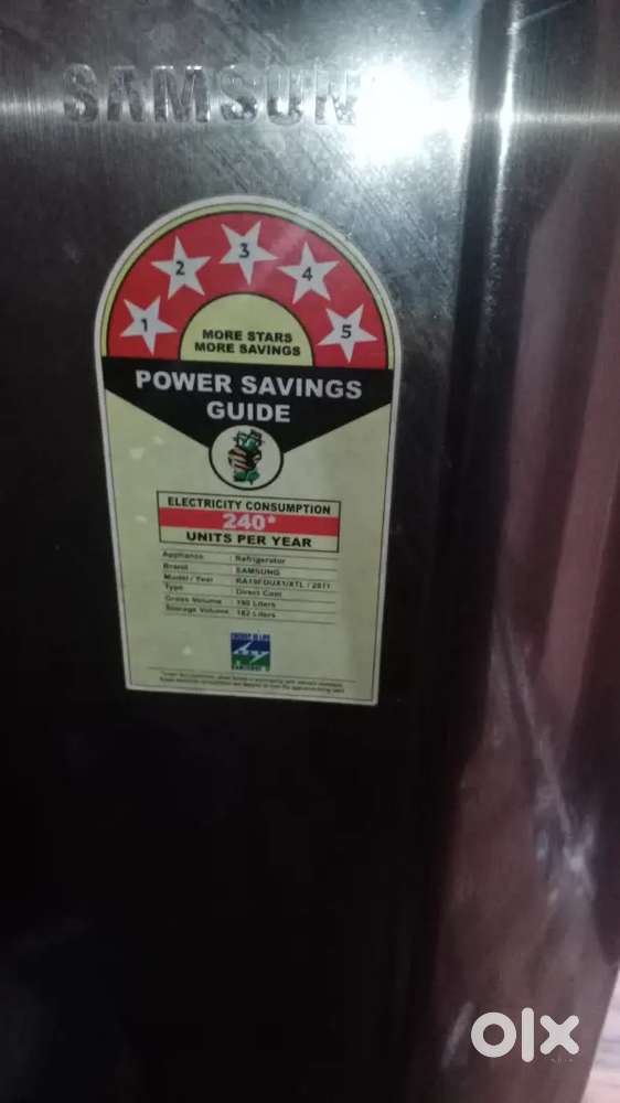 Samsung 5 star fridge 190 litre