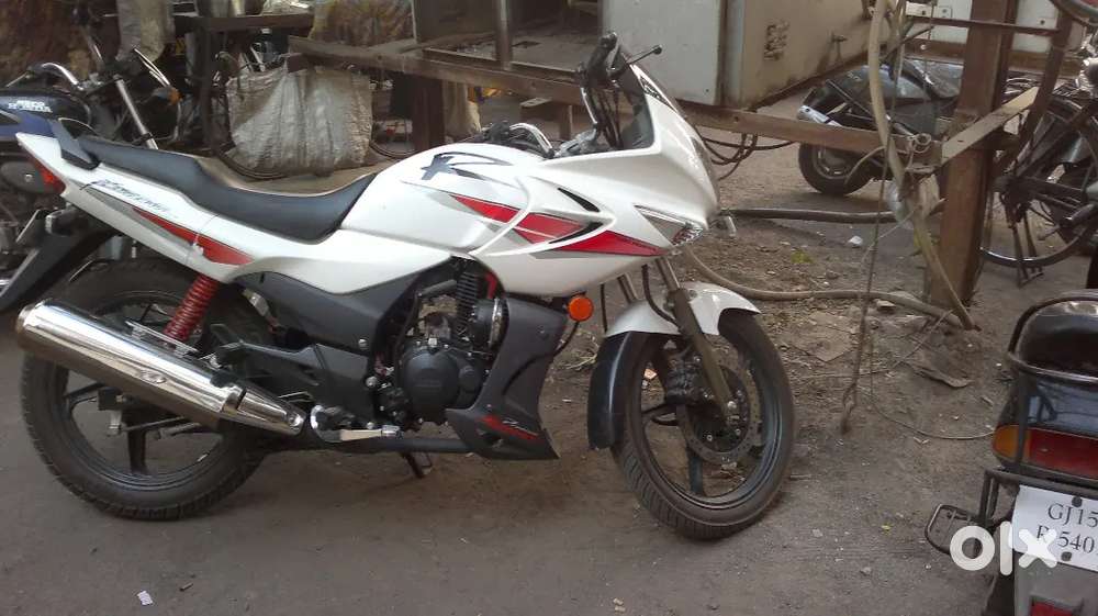 Hero Karizma white colour