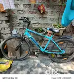 Blue mint black color bycycle