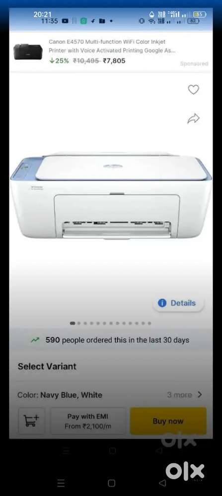 Fully new condition printer