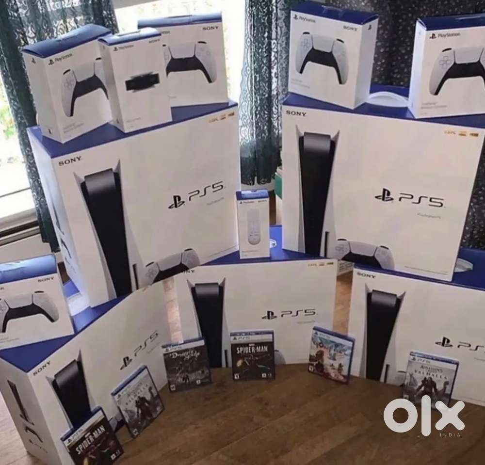 PS5 console with 6 top most games bundle and warranty sale