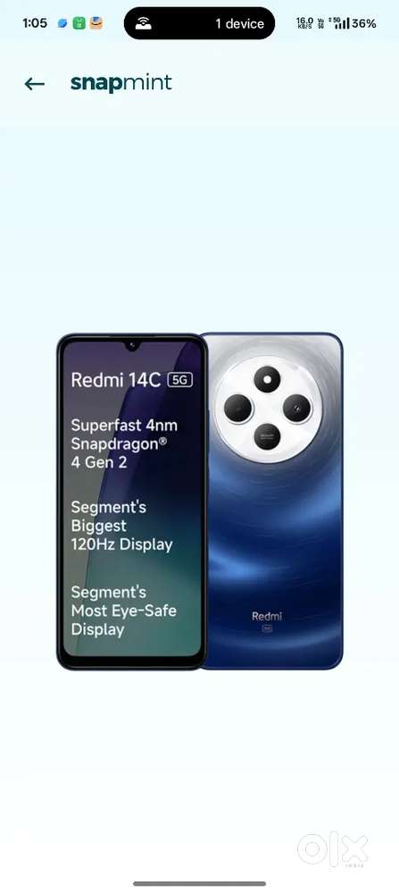 Redmi 14c 6/128 only 12 day use