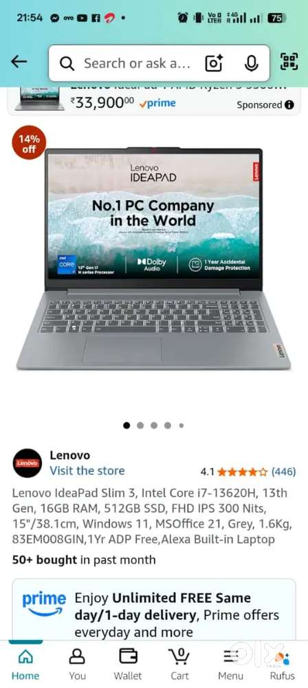 Laptop new condition