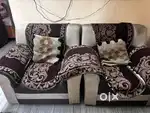 Sofa set + Heavy duty centre table + 5 cushion+ 2 sofa set cover