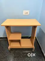 Wooden Computer Table with Keyboard Tray & Storage