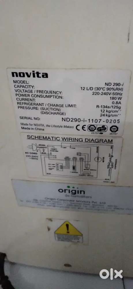Novita Dehumidifier No. 290