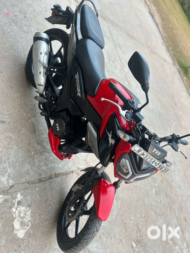 Bike in jaipur red colour rider 125 2022 model 1st owenr