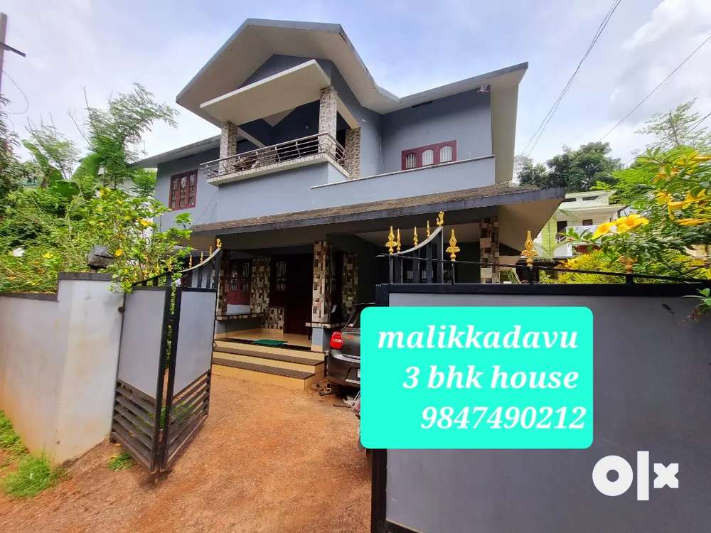 Malikkadavu  3 bhk stylish house