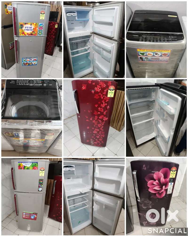 EXCELLENT CONDITION [ 5 YEAR'S WARRANTY ] REFRIGERATOR [ WASHING MAC