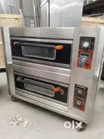 Double deck electric bakery oven pizza cake baking owen