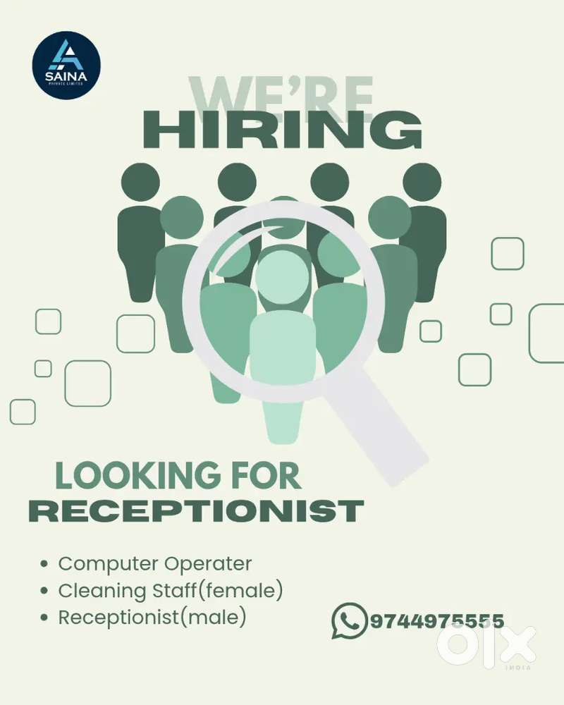 RECEPTIONIST(Men)
