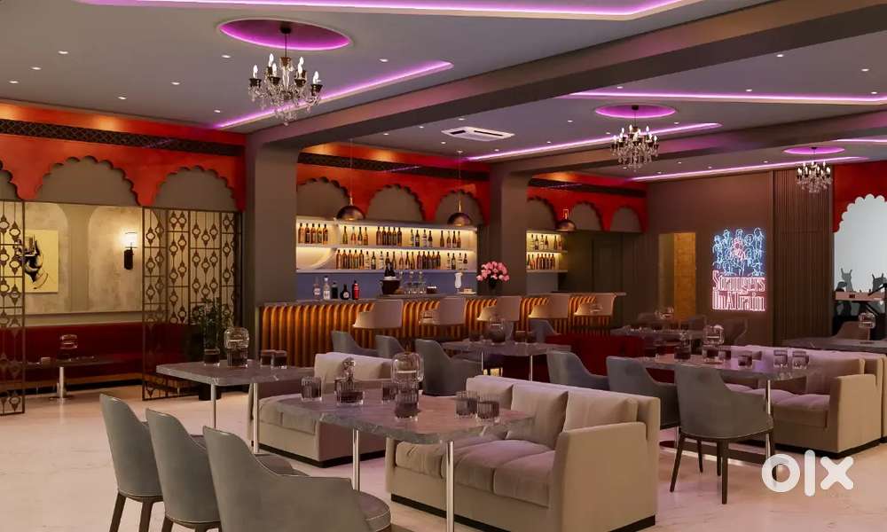 Running Rooftop bar lounge for setup sale vaishali nagar