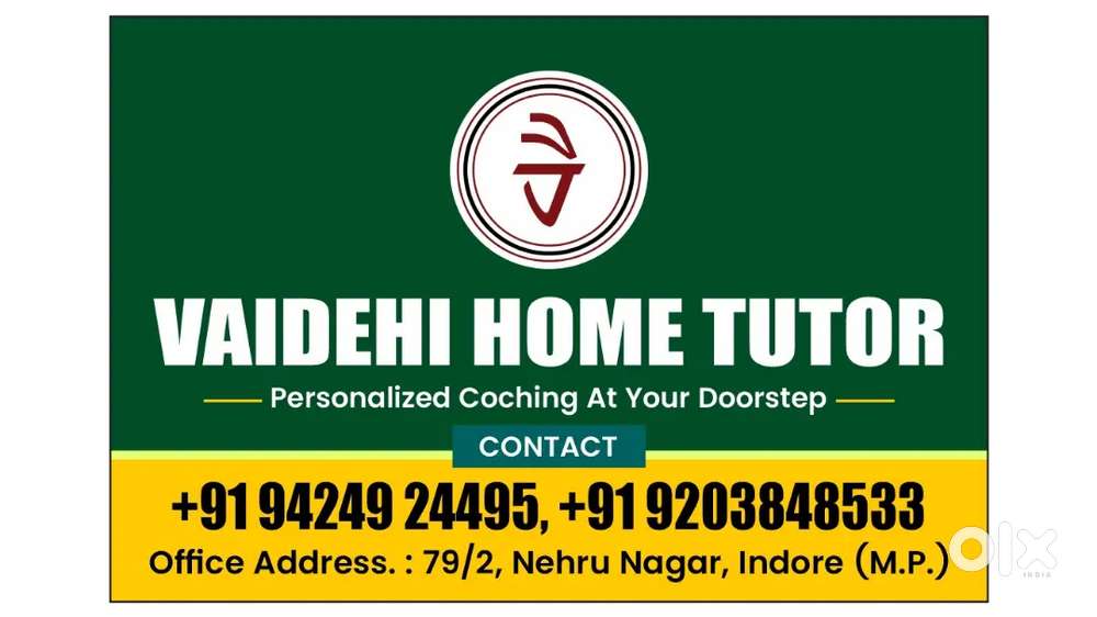 Need Teacher's for home tution